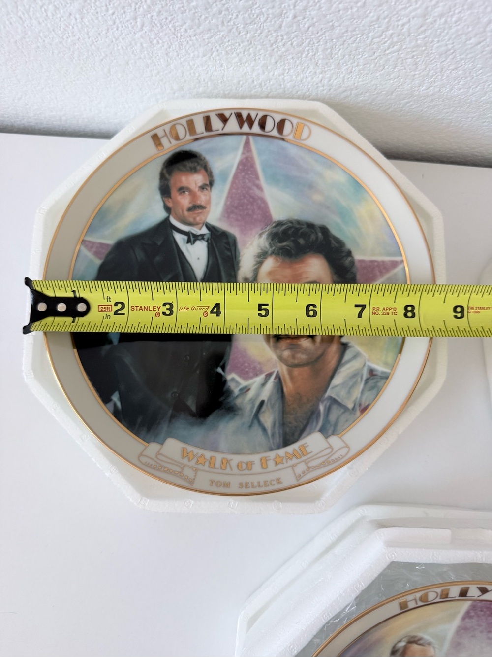 VTG Tom Selleck Hollywood Walk of Fame Plate Danbury Mint MCM #1233 - Picture 4 of 4
